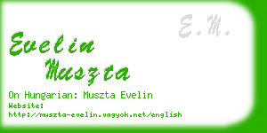 evelin muszta business card